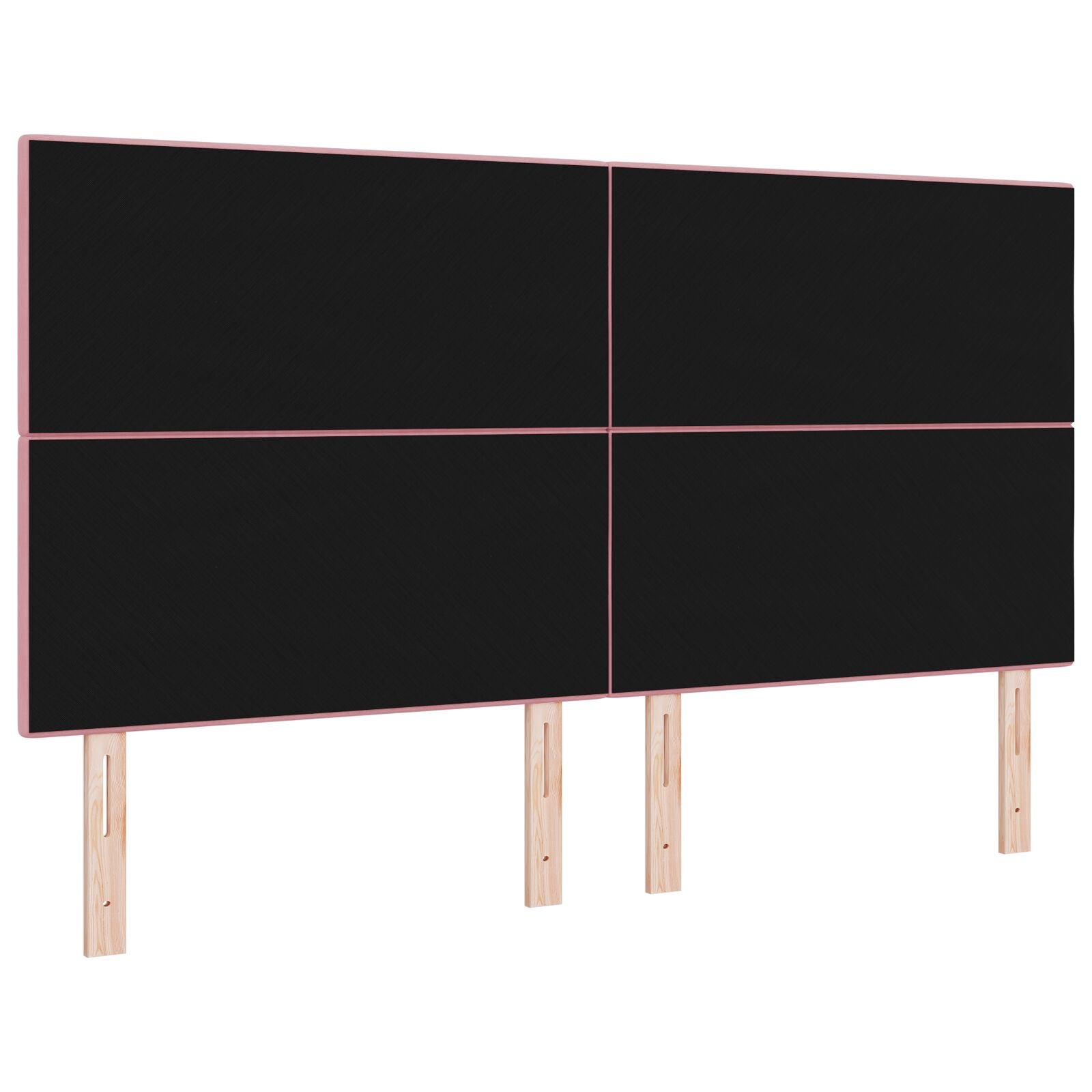 Hoofdbord Met Knopen Fluweel Roze 180 cm Hoog hoofdbord