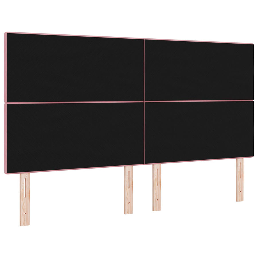 Hoofdbord Met Knopen Fluweel Roze 180 cm Hoog hoofdbord