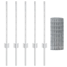 Tuinhek Set Set Van 2 Gegalvaniseerd Staal 10 X 0.6 M Duurzaam