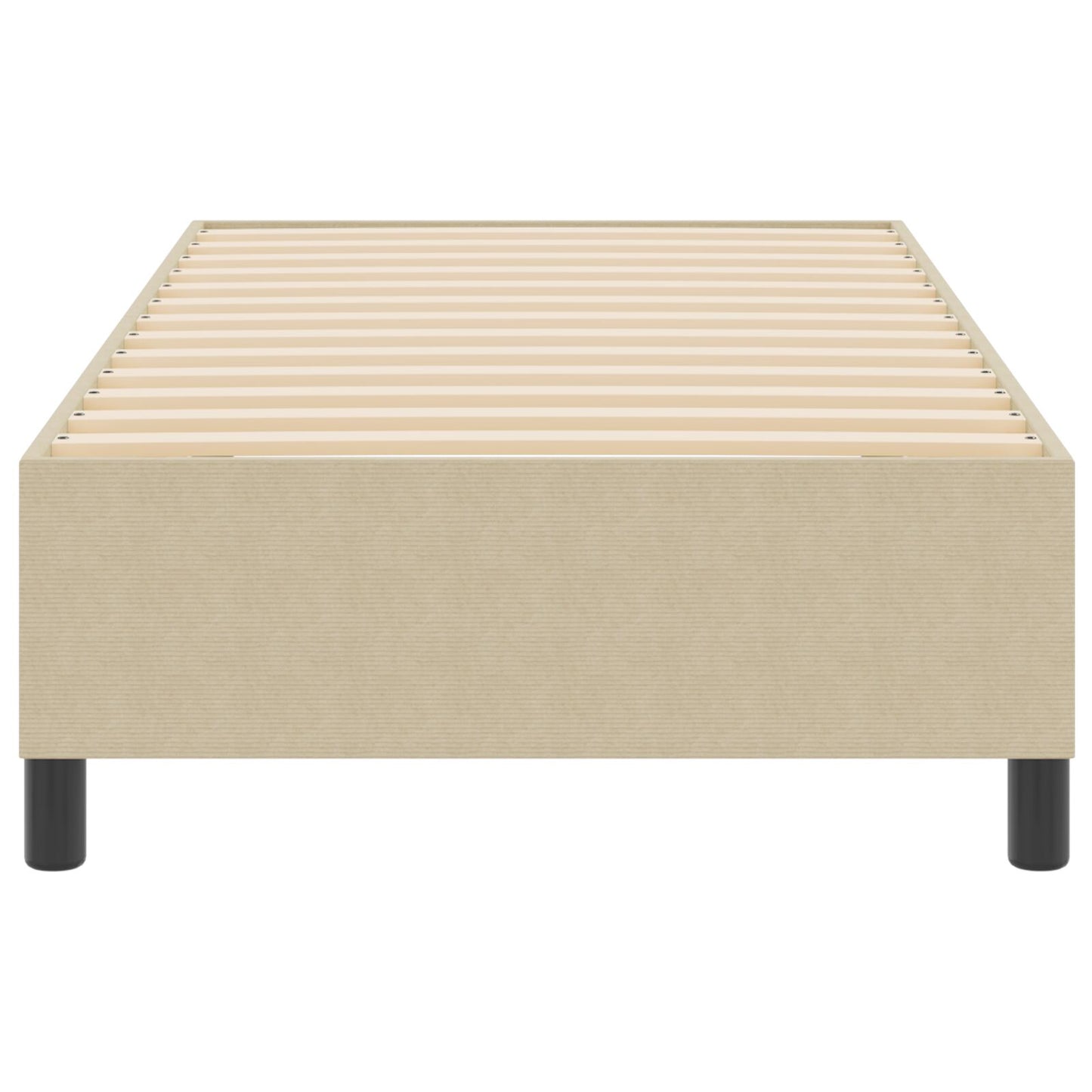 Boxspring Bed Corduroy Stof Lichtgroen grijs 80 x 200 cm