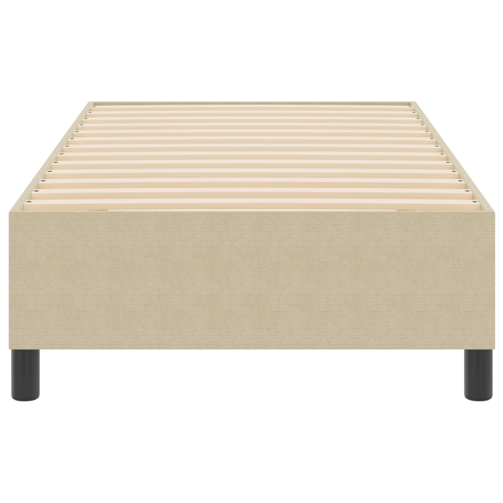 Boxspring Bed Corduroy Stof Lichtgroen grijs 80 x 200 cm