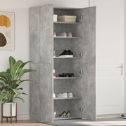 Schoenenkast 80x35.5x180 cm grijs bewerkt hout