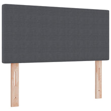 Hoofdbord Eenvoudig Ontwerp Corduroy Stof Donkergrijs 80 cm Laag hoofdeinde