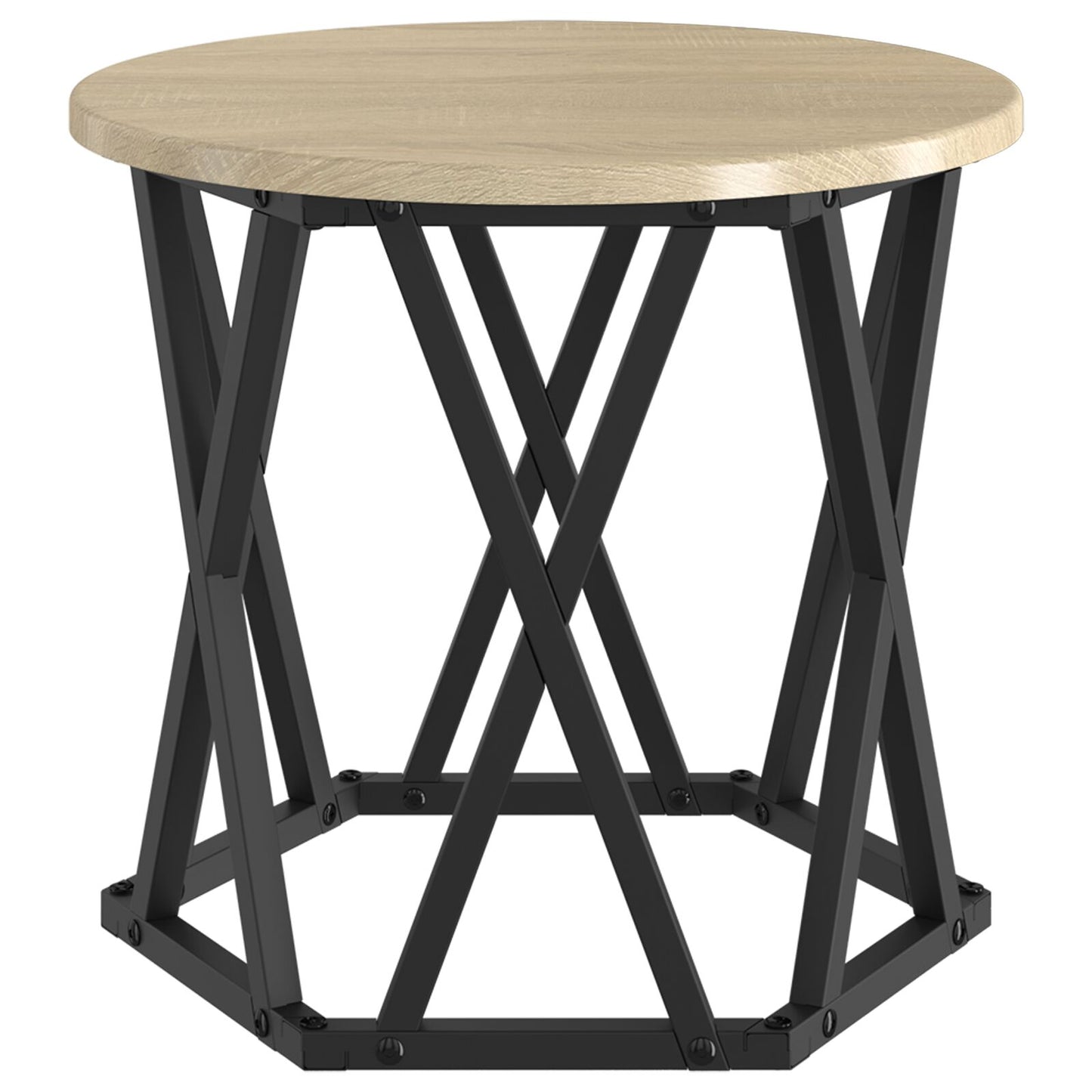 Nesting Bijzettafels 3 Stuks Geengineerd Hout Sonoma eiken