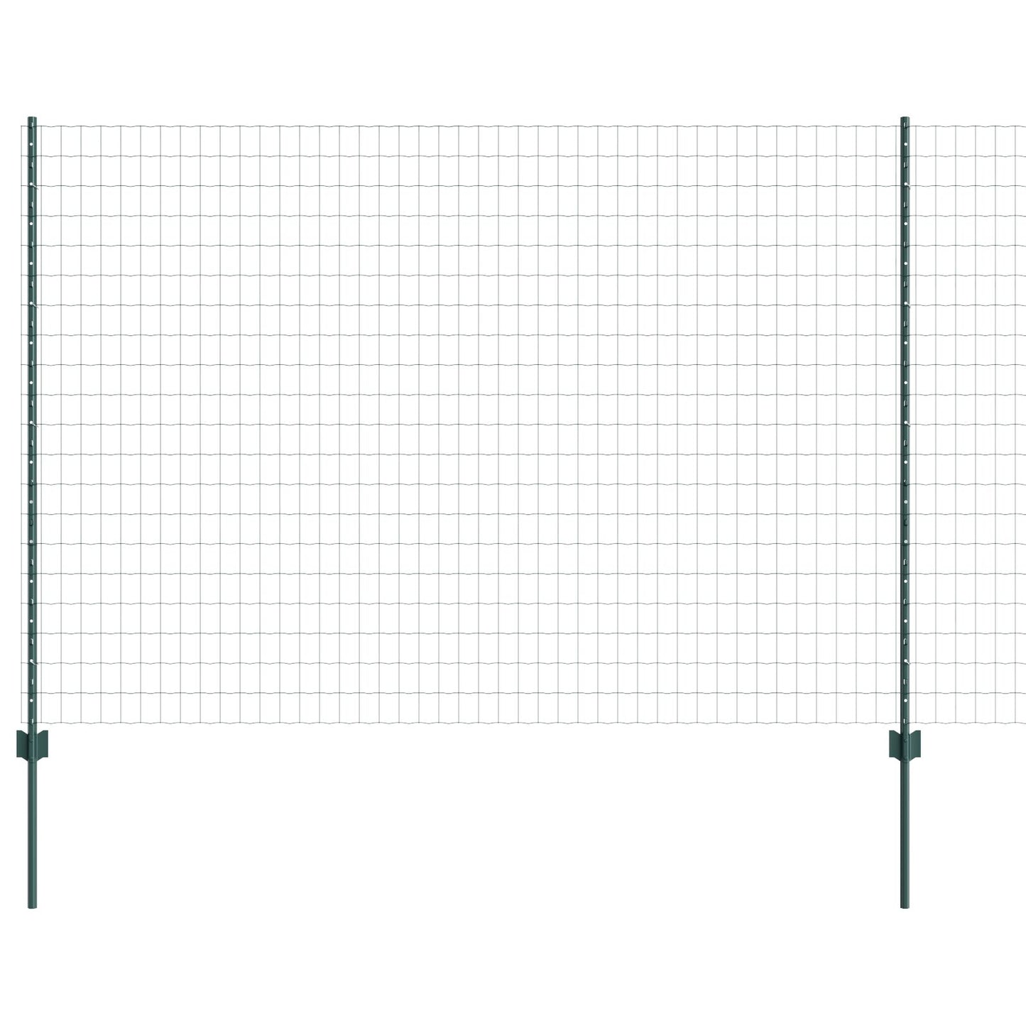 Euro Hek Met 5 U-Palen Groen 1,5X10 M Staal