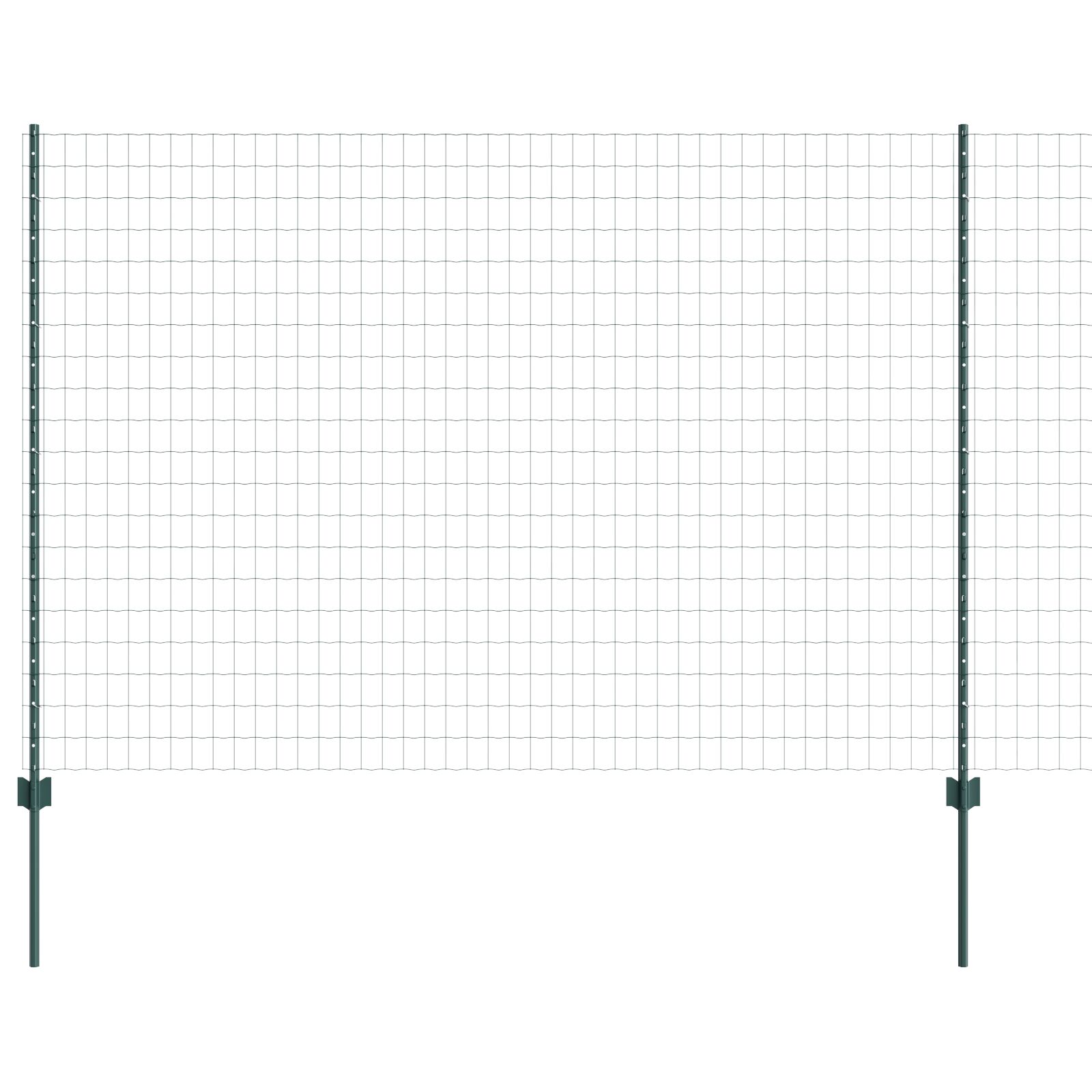 Euro Hek Met 5 U-Palen Groen 1,5X10 M Staal