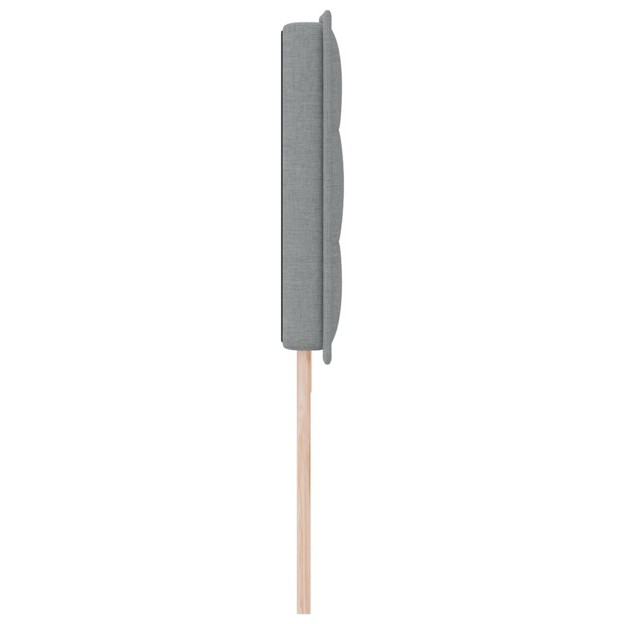 Hoofdbord Lijnen Ontwerp Stof Lichtgrijs 200 cm Laag hoofdbord