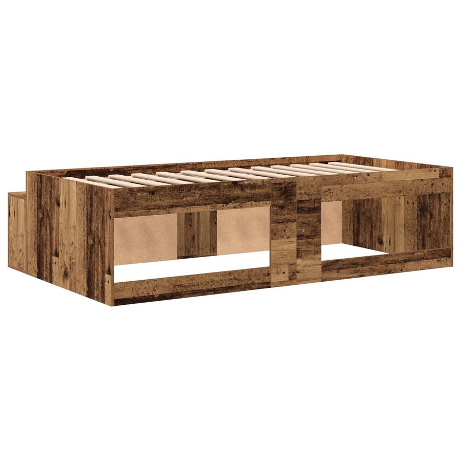 Opslag Bedframe Oud Hout 90X200 Cm