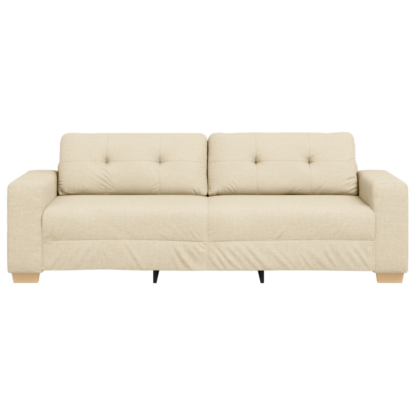3-Zitsbank In Stof Crème 180 cm