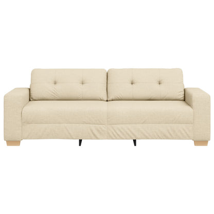 3-Zitsbank In Stof Crème 180 cm