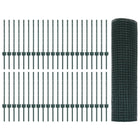 Fence with Pole Green 0.5 x 100 m Steel and PVC