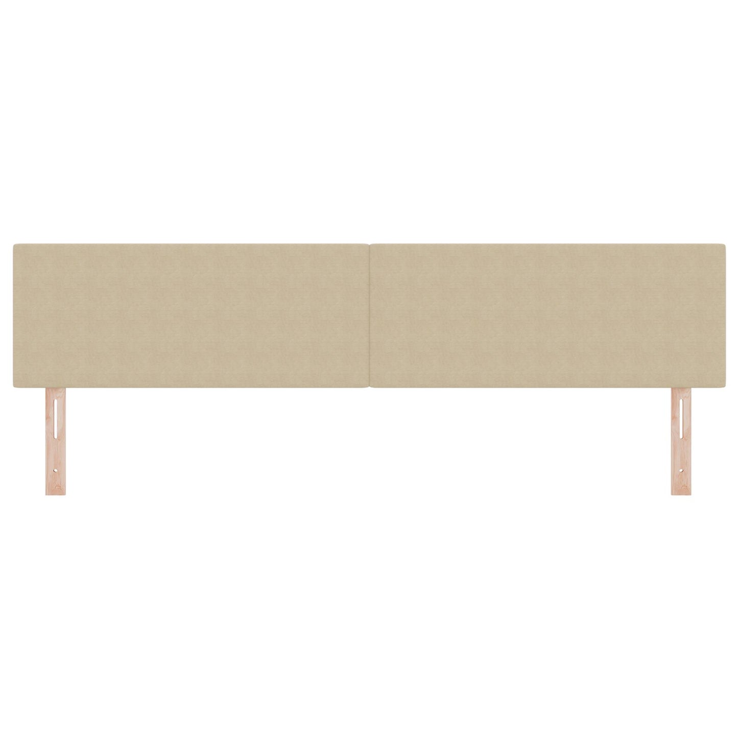 Hoofdbord Eenvoudig Design Corduroy Stof Lichtgroen grijs 200 cm Laag hoofdeinde