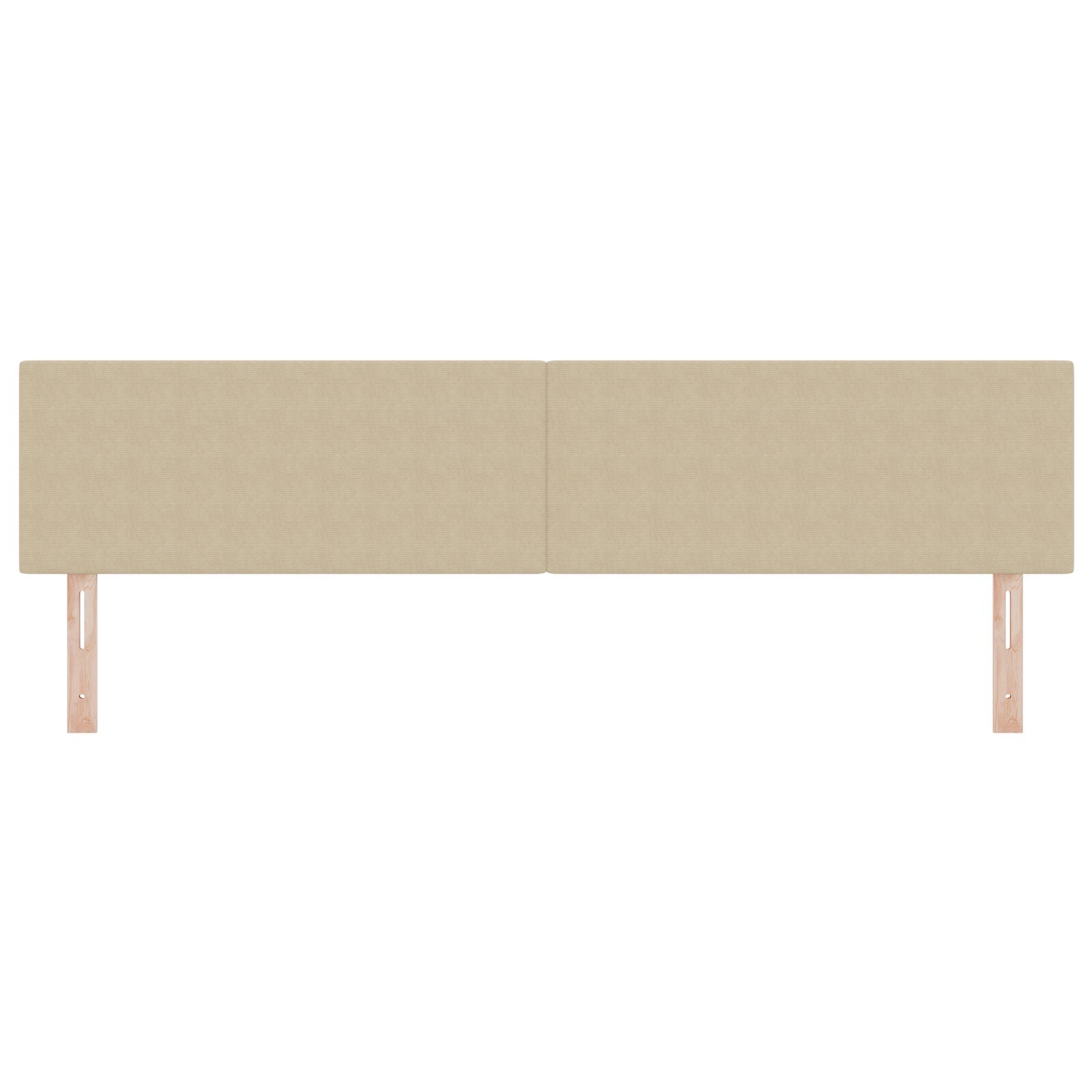 Hoofdbord Eenvoudig Design Corduroy Stof Lichtgroen grijs 200 cm Laag hoofdeinde