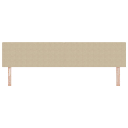Hoofdbord Eenvoudig Design Corduroy Stof Lichtgroen grijs 200 cm Laag hoofdeinde
