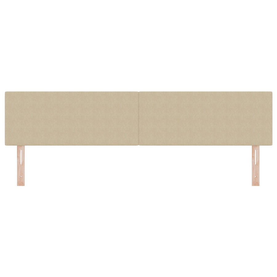 Hoofdbord Eenvoudig Design Corduroy Stof Lichtgroen grijs 200 cm Laag hoofdeinde