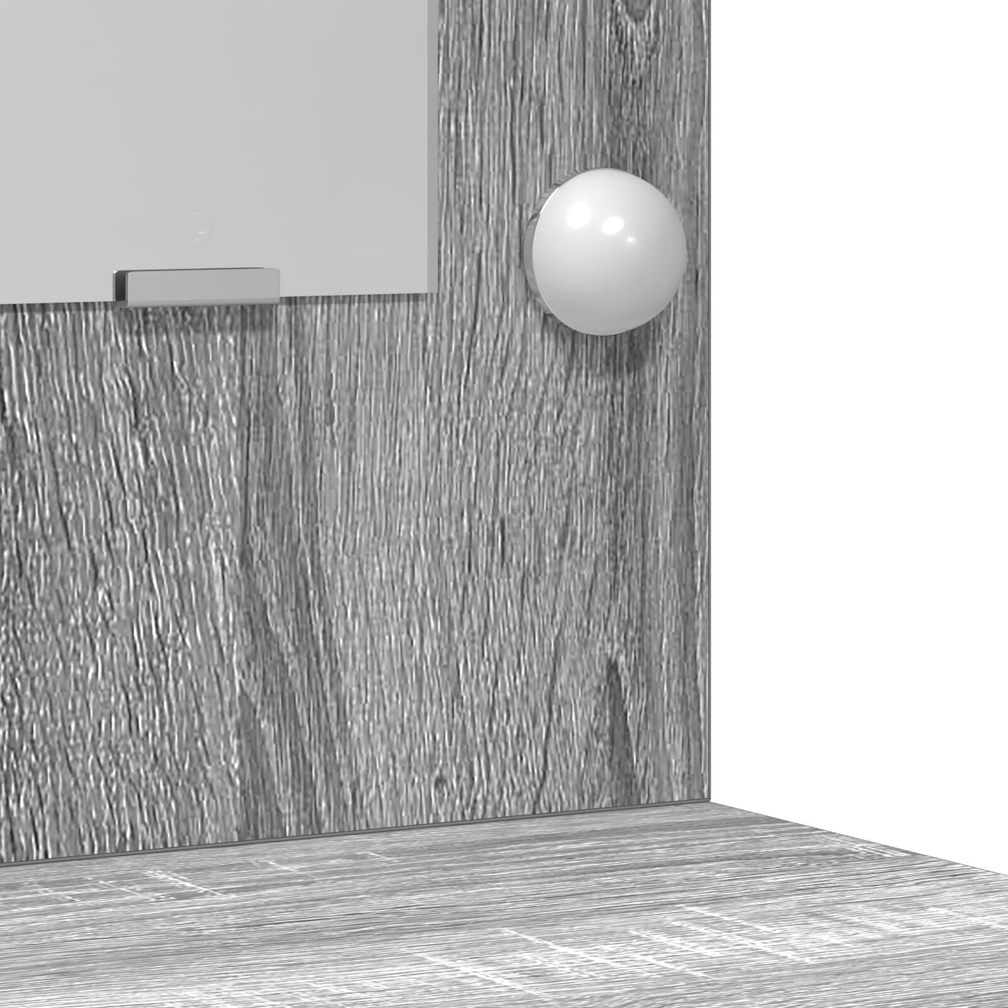 Dressing Tafel Met Led Verlichting 78,5X41X135 Cm Grijze sonoma 78.5 x 41 x 135 cm