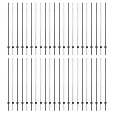 Omheining Palen 88 stuks U-Channel Grijs 200 cm Staal