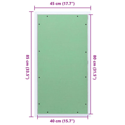 Toegangspaneel Met Aluminium Frame En Gipsplaat 400X800 Mm