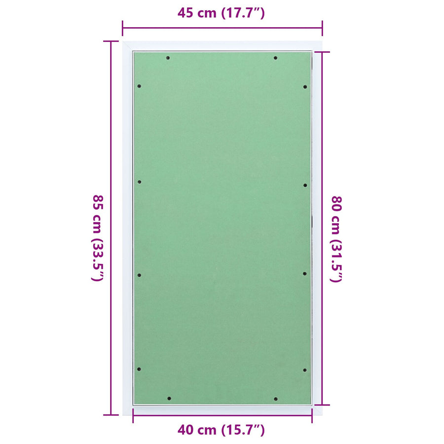 Toegangspaneel Met Aluminium Frame En Gipsplaat 400X800 Mm