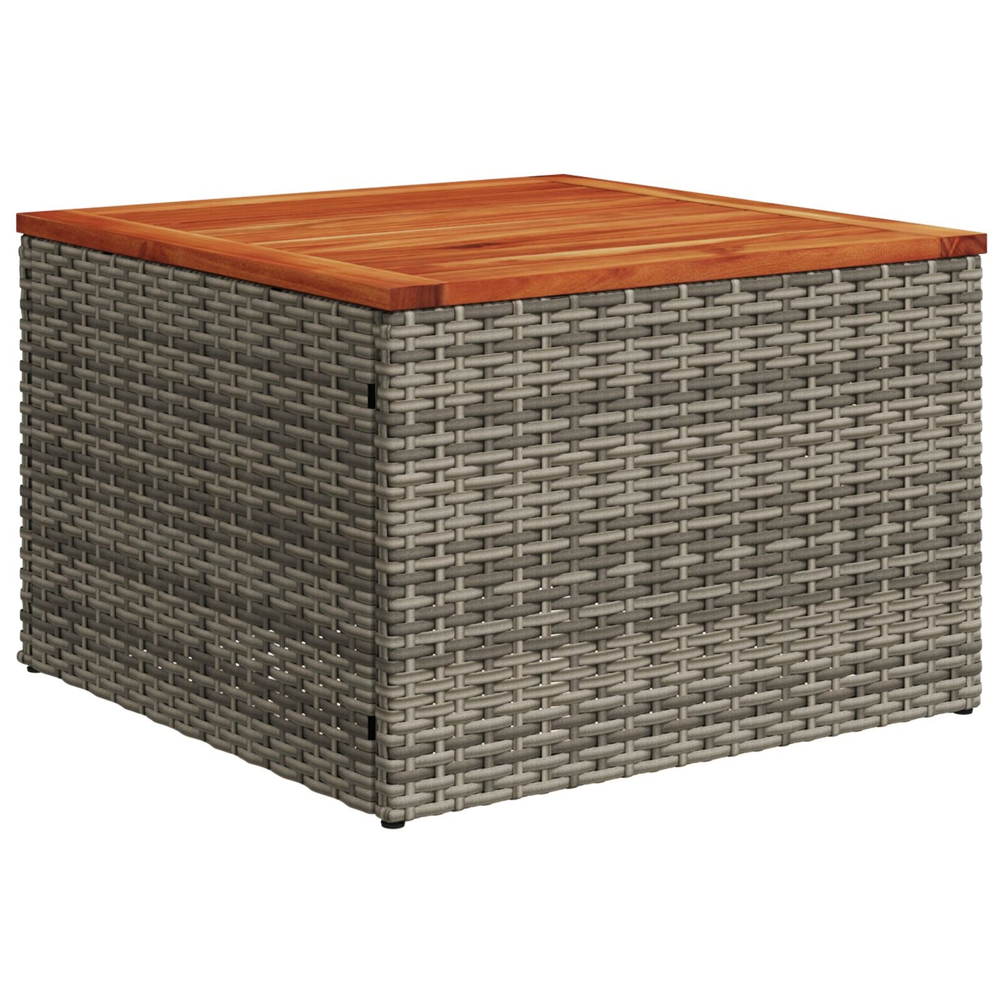 8-Delige Tuinbank Set Met Kussens Grijs Poly Rattan Acacia