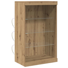 Dressoir Met Led-Verlichting Artisan Eiken 60,5X37X100 Cm