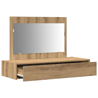 Wandkaptafel 100 x 40 x 70 cm Eiken zonder LED