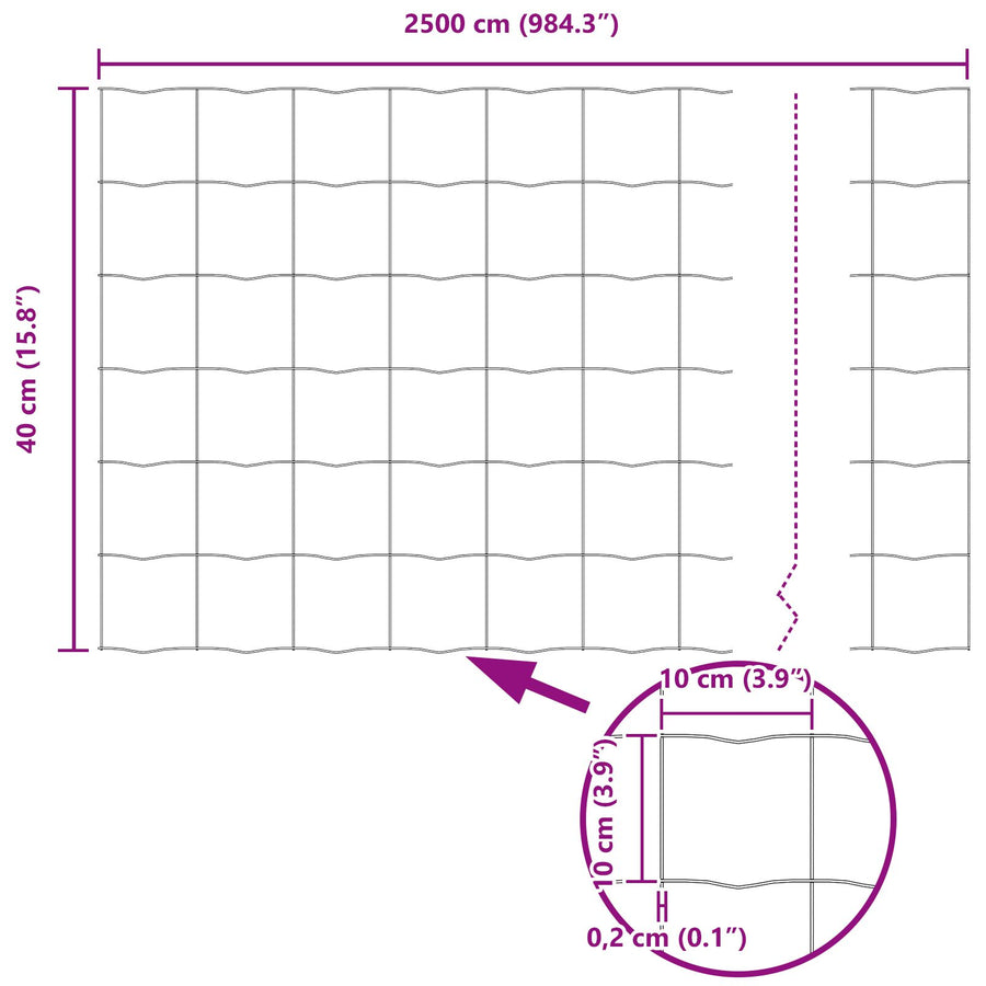 Tuinafscheiding Rol Set Van 2 Gegalvaniseerd Gegalvaniseerd Staal