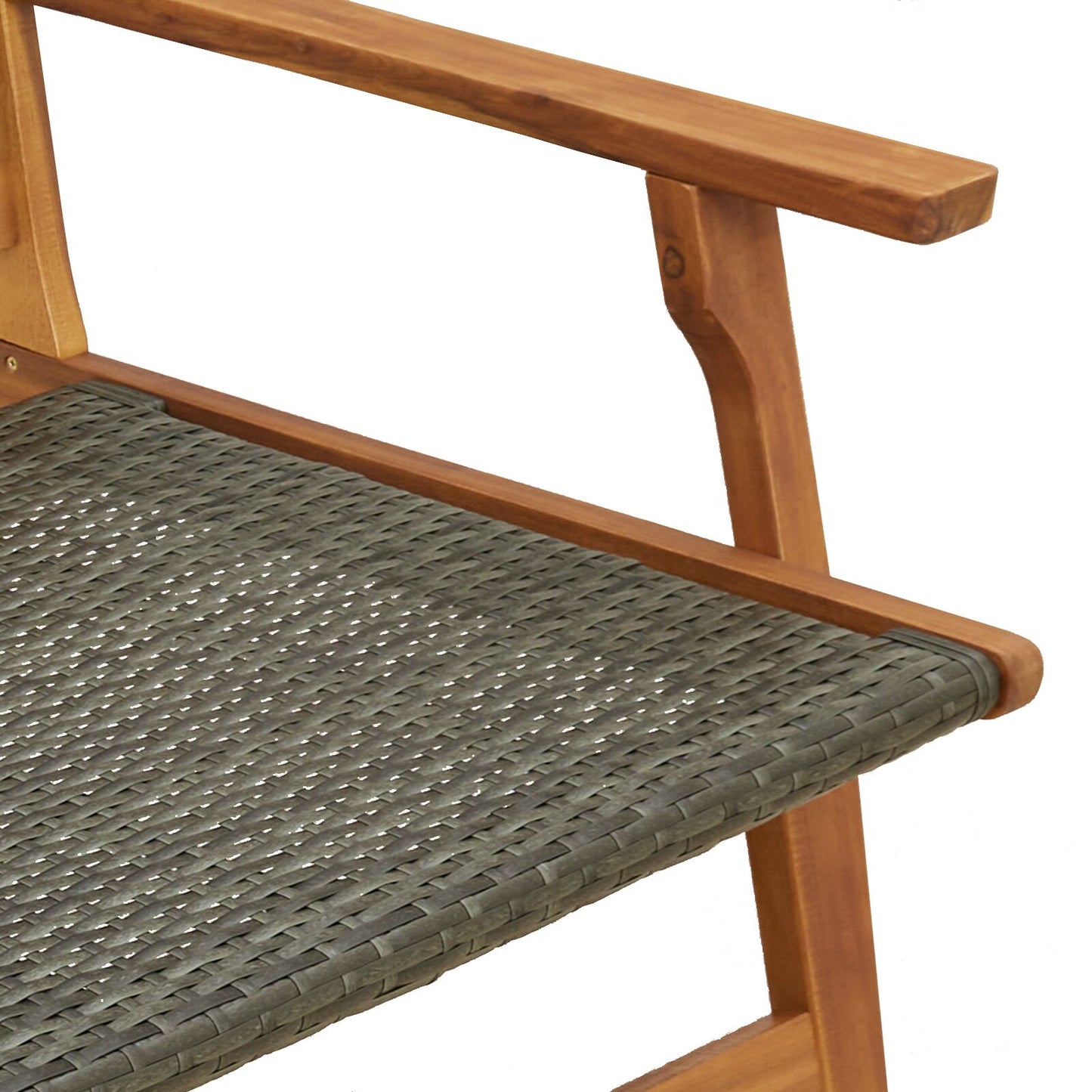Tuinstoelen 2 Stuks 76X67X73.5 Cm Massief Acacia Grijs 2x stoel