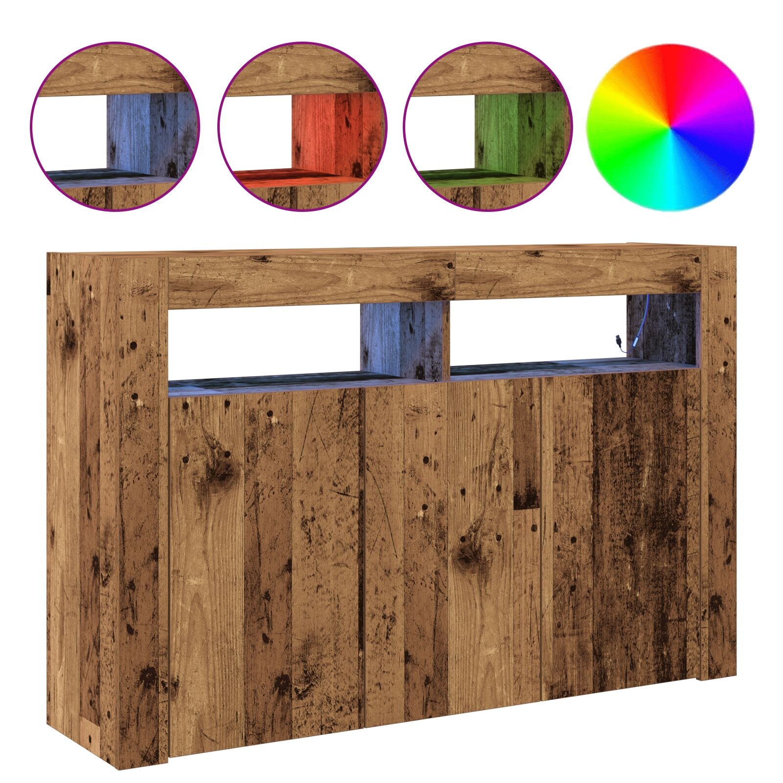 Sideboard Engineered Wood 116 X 30 X 75 Cm Sideboard Oude hout