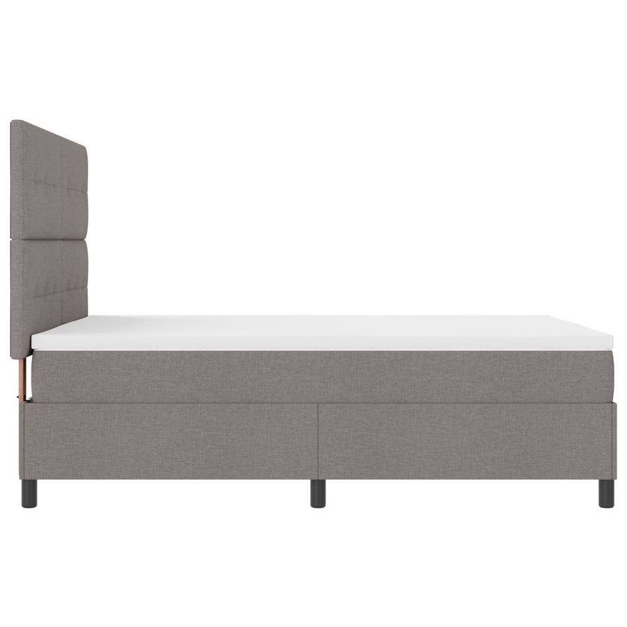 Boxspringbed Met Matras Stof Taupe 140 x 190 cm Bovereind