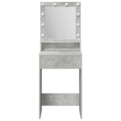 Kaptafel Met Led-Verlichting Beton grijs 50 x 41 x 135 cm
