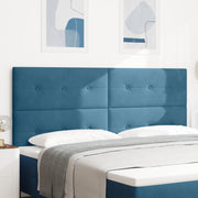 Hoofdbord 200 cm donkerblauw fluweel