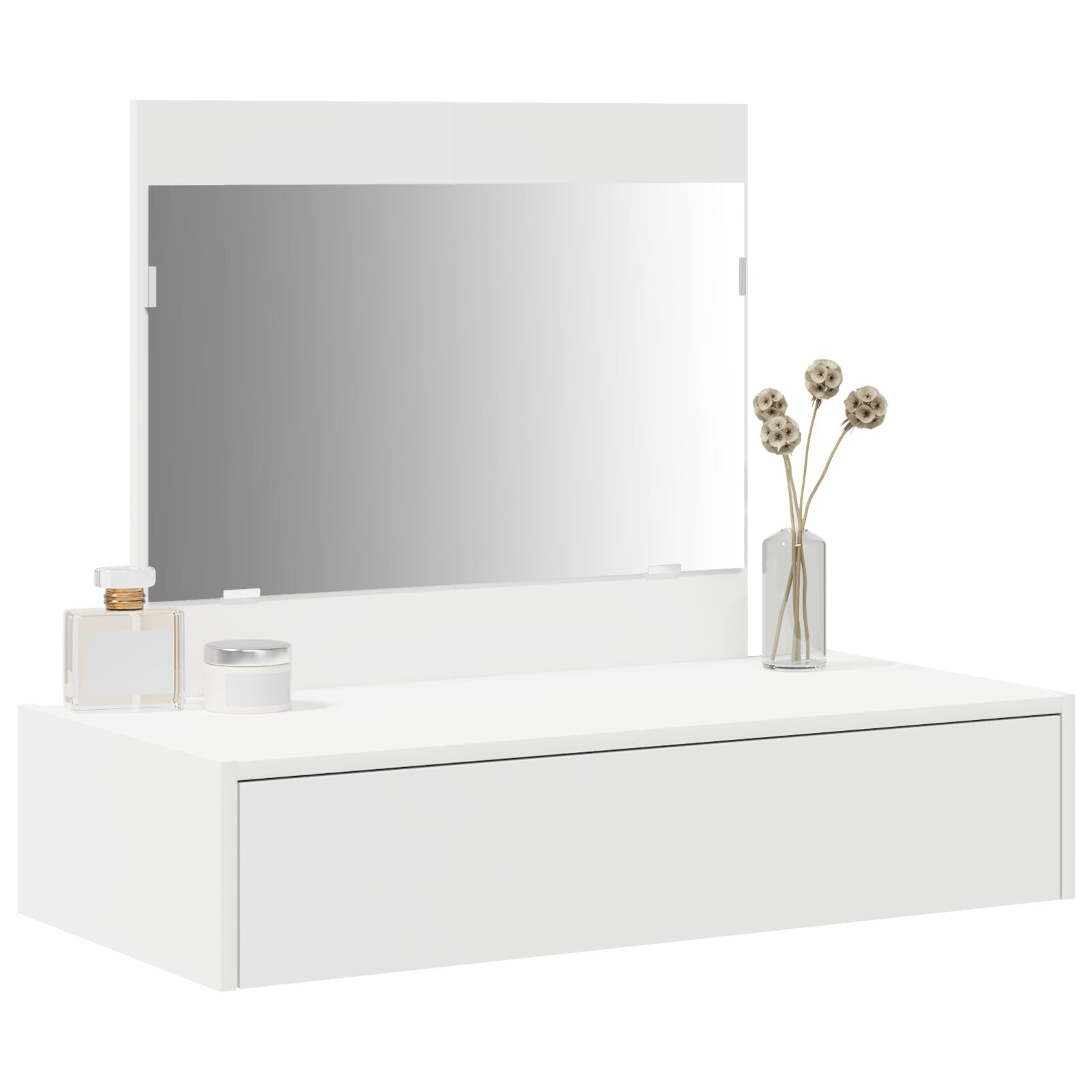 Wandkaptafel 83 x 40 x 70 cm Wit zonder LED