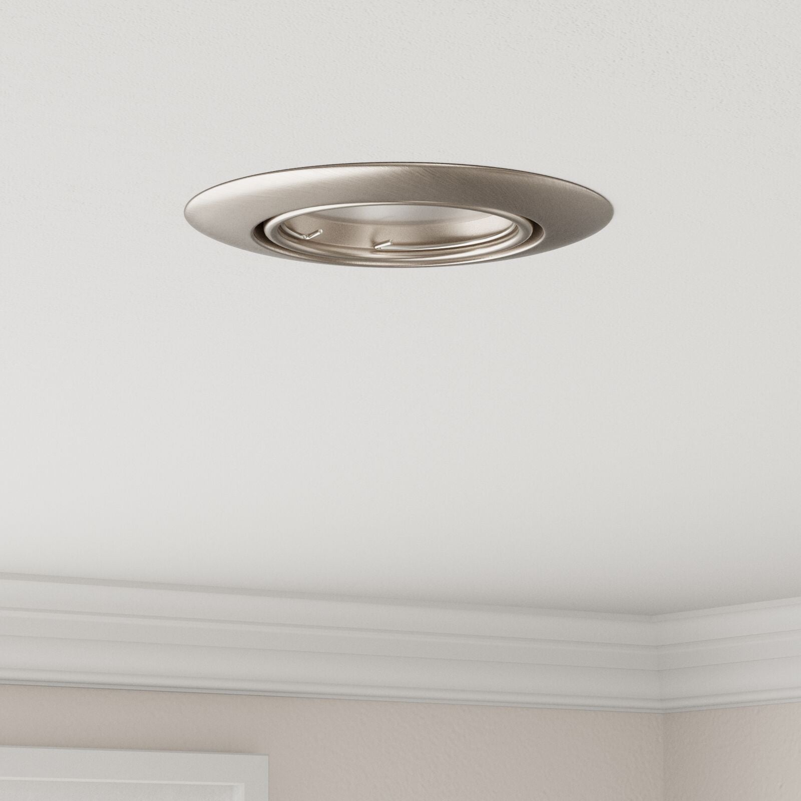 Lampen Set Van 24 Aluminium 9 Cm Ingebouwde Led-Lampen Zilver