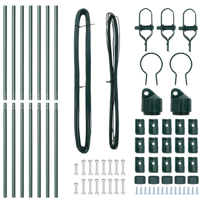 Heipalen Set 7 Stuks Groen Metaal