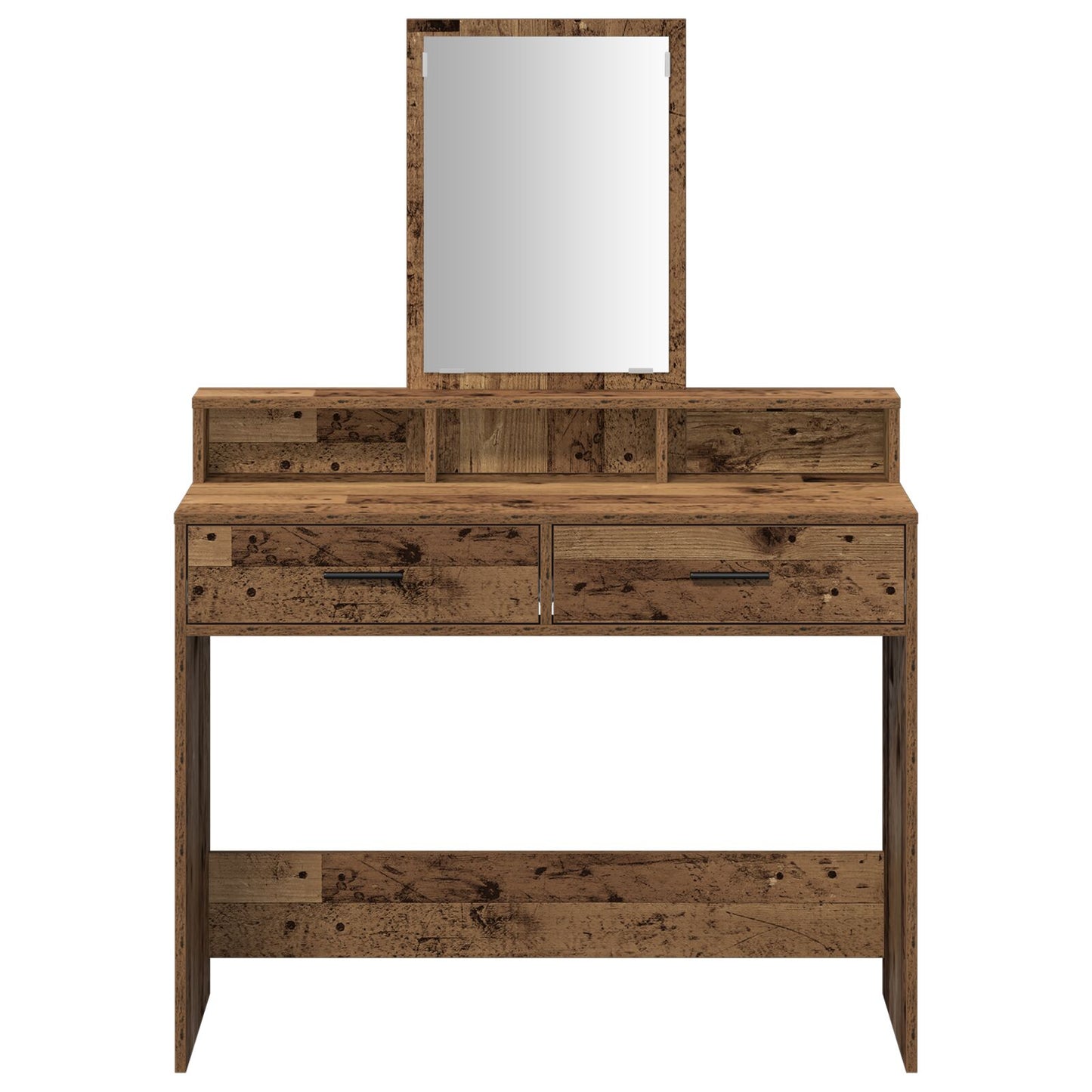 Kaptafel Met Lades 100 x 41 x 140 cm Oud hout
