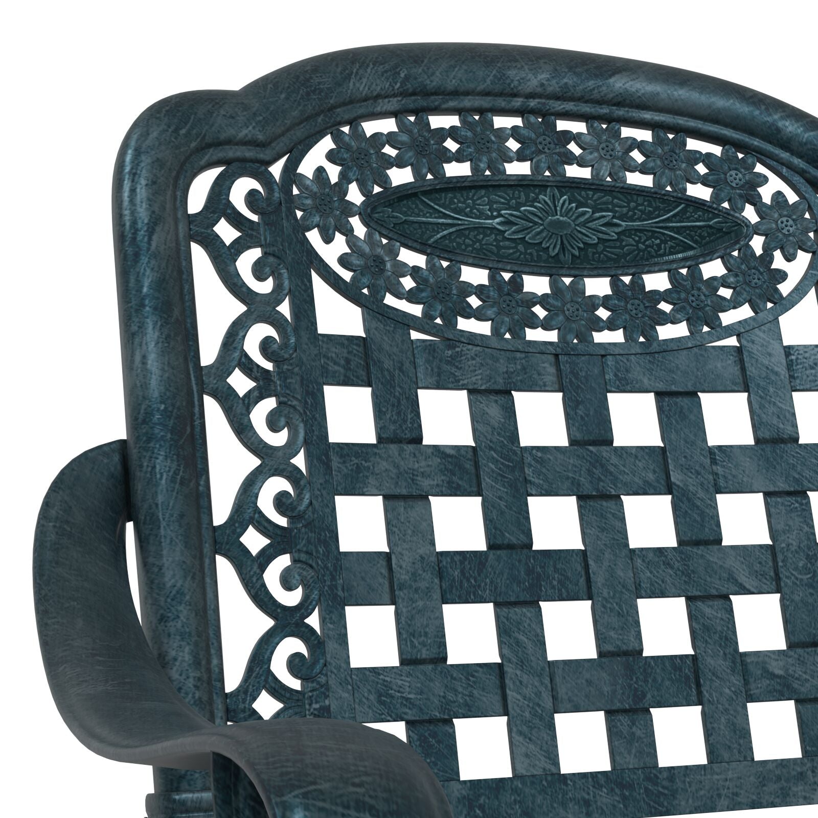 Tuinstoelen Set Van 2 E Gietaluminium Groen