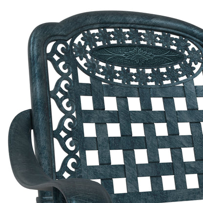 Tuinstoelen Set Van 2 E Gietaluminium Groen