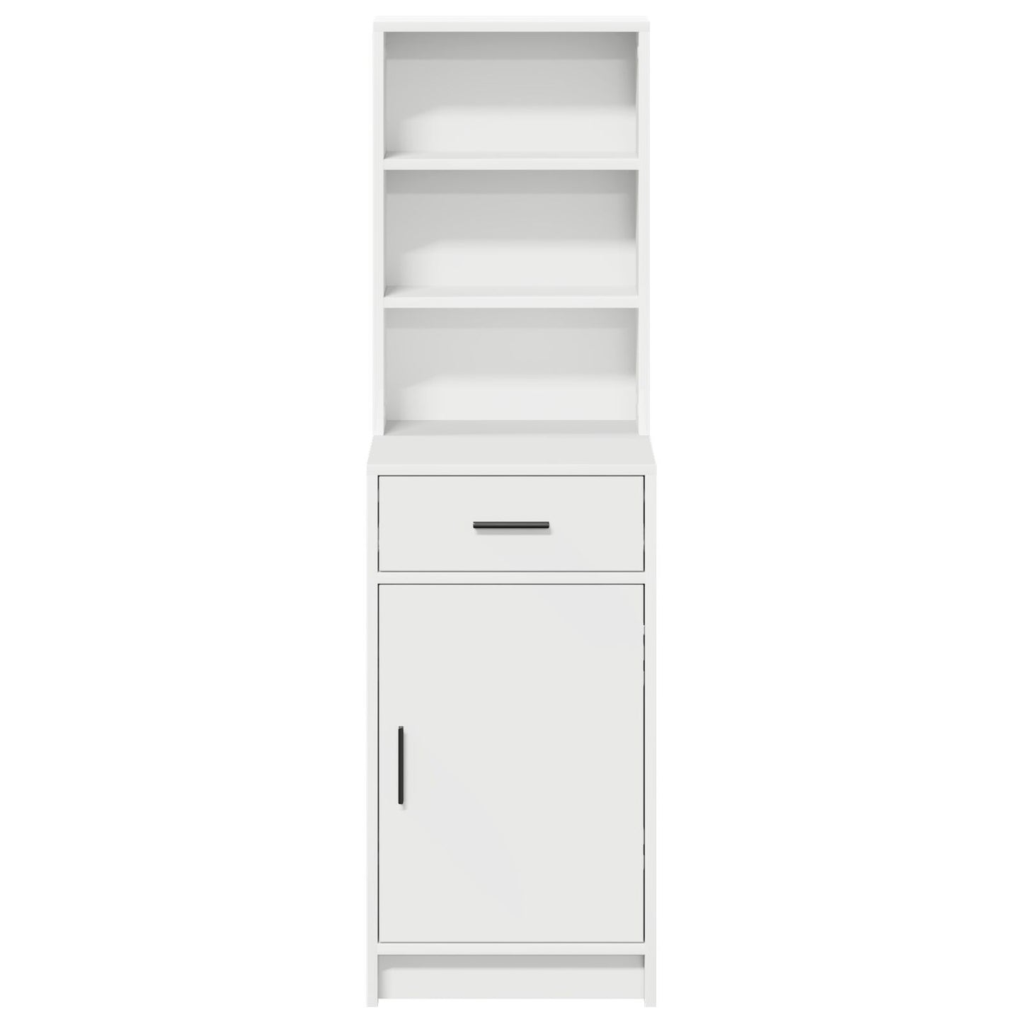 Hoge Kast 40X41X135 Cm Bewerkt Hout Wit