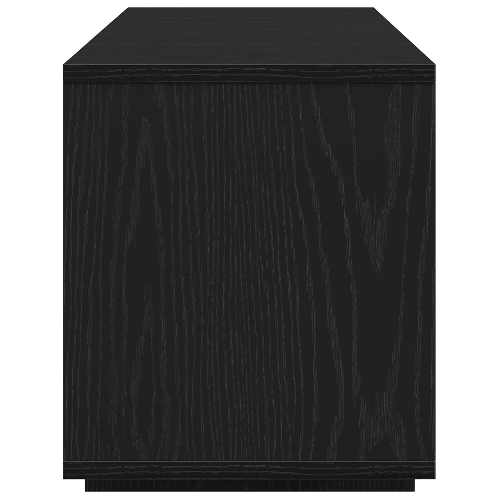 Tv-Meubel - - 120X30X40.5 Cm - Gemaakt Van Geengineerd Hout Zwart eiken