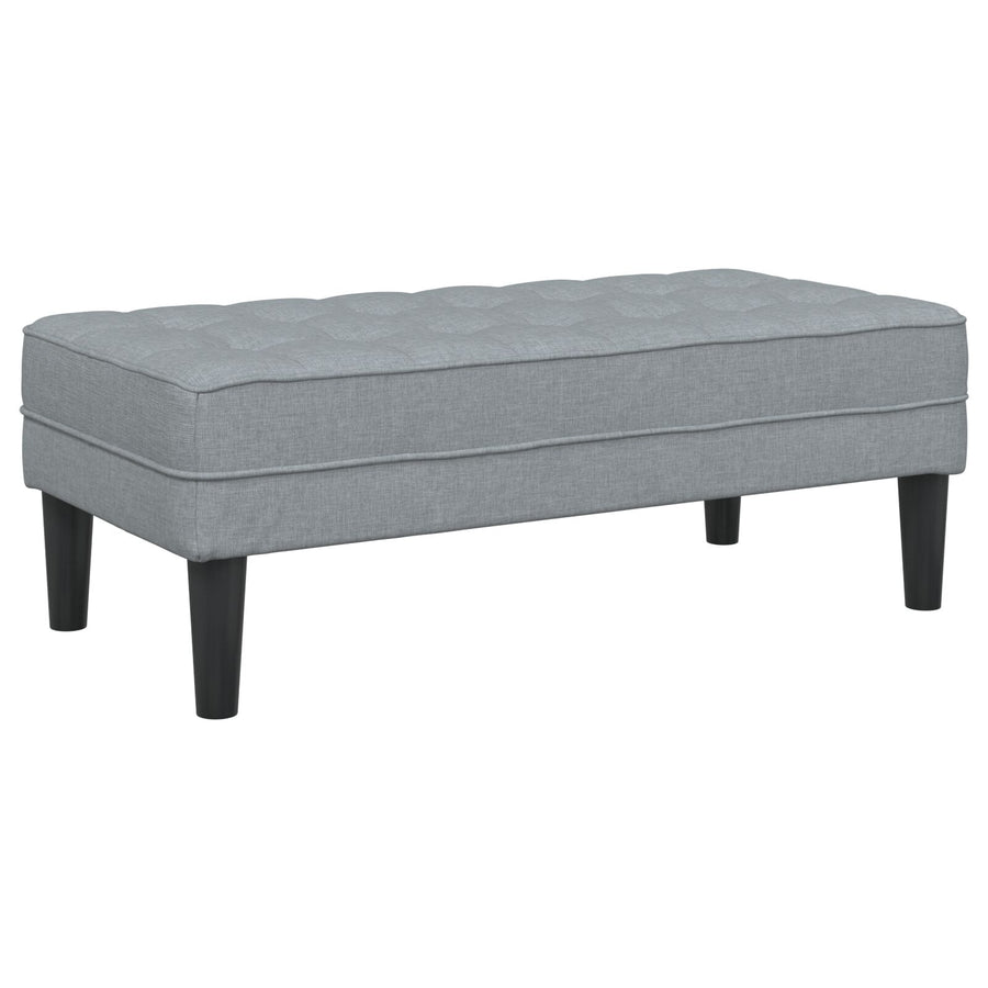 2 Delige Sofa Set Met Kussens Stof Licht grijs L-vormige sofa + bank