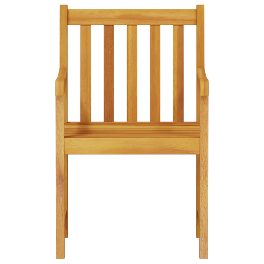 7-Delige Tuin Eetset Van Massief Acaciahout Tafellengte van 140 cm 6-zitter