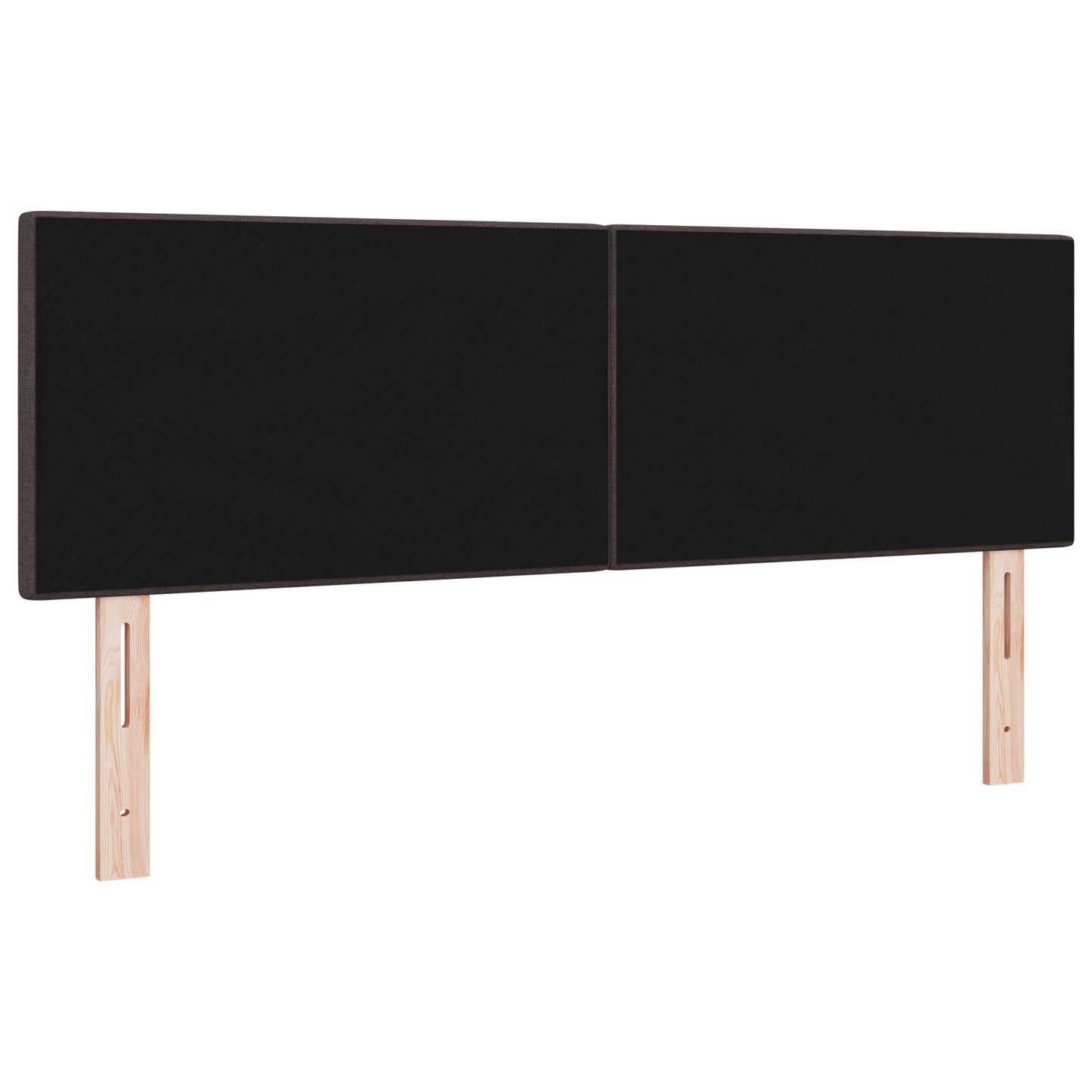 Hoofdbord Met Knopen Stof Donkerbruin 140 cm Laag hoofdbord