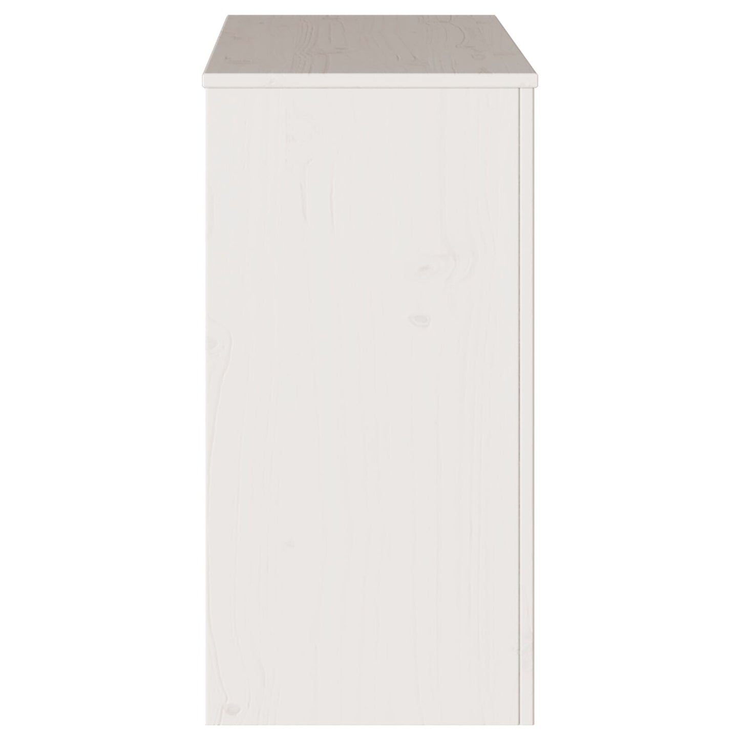 Console Tafel ""Drammen"" 89,5X37X73 Cm Massief Hout Grenen Wit