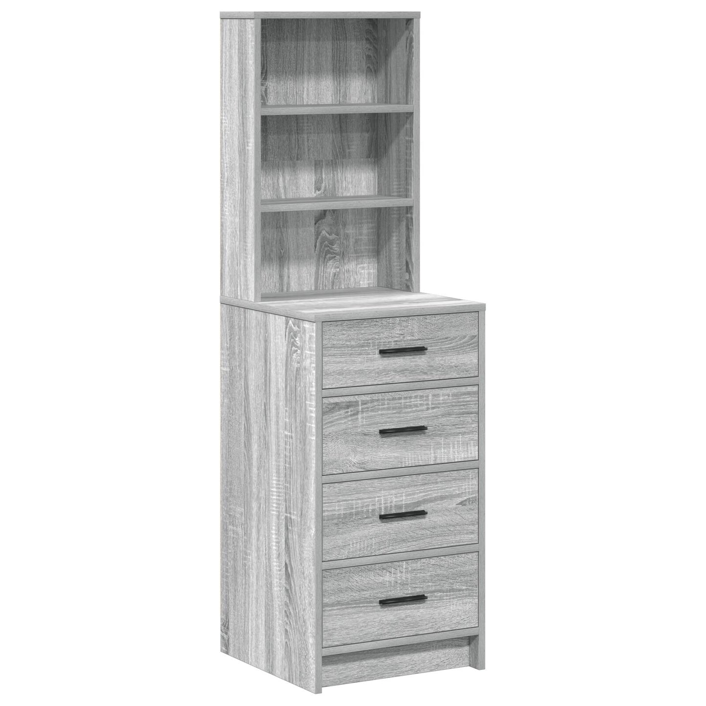 Highboard 40X41X135 Cm Bewerkt Hout Grijs sonoma