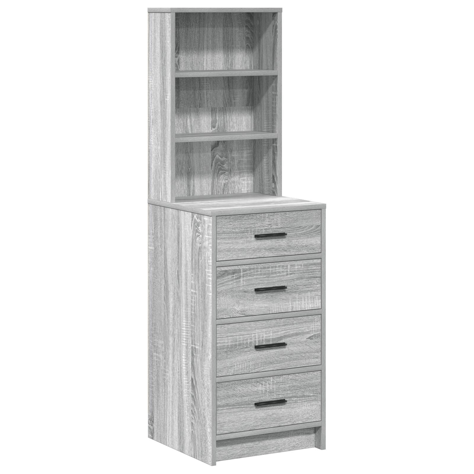 Highboard 40X41X135 Cm Bewerkt Hout Grijs sonoma