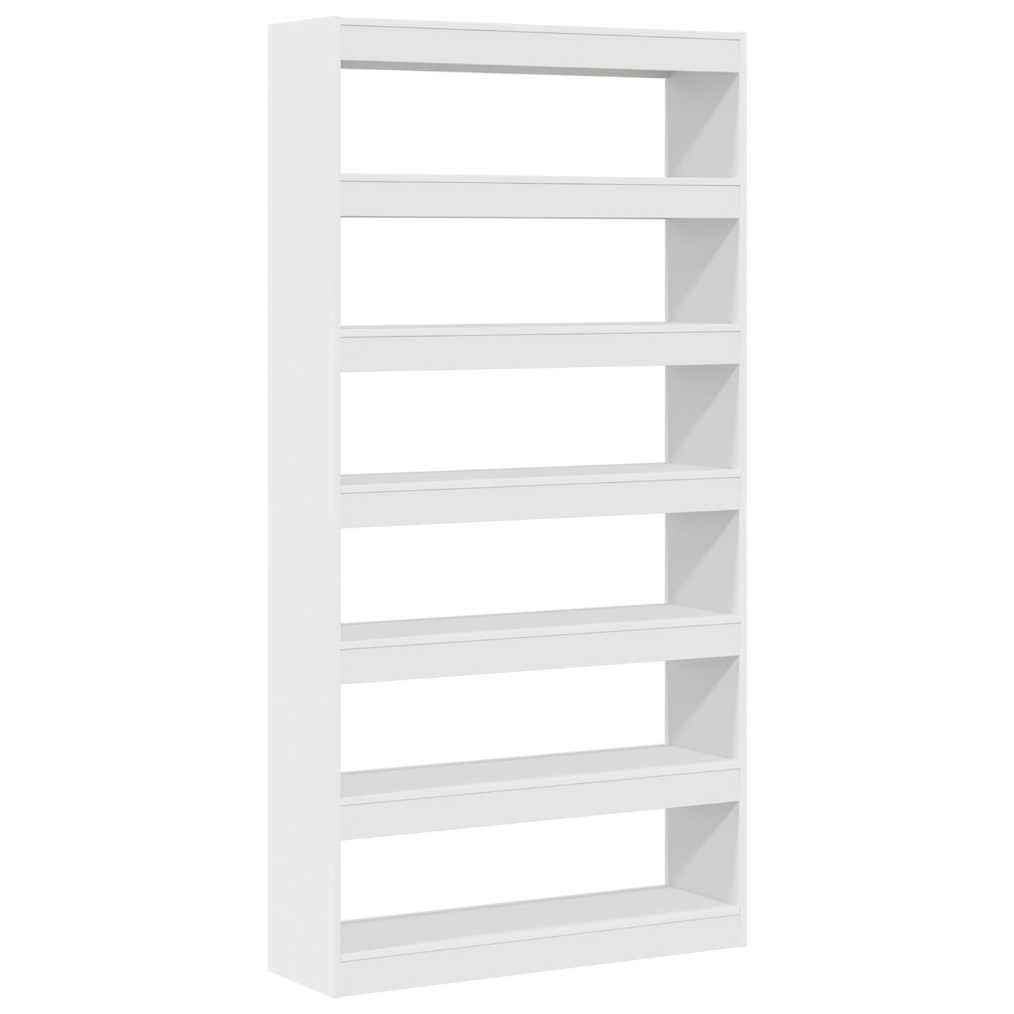 Witte Boekenplank Wit Bewerkt Hout 100 X 30 X 198 Cm Planken