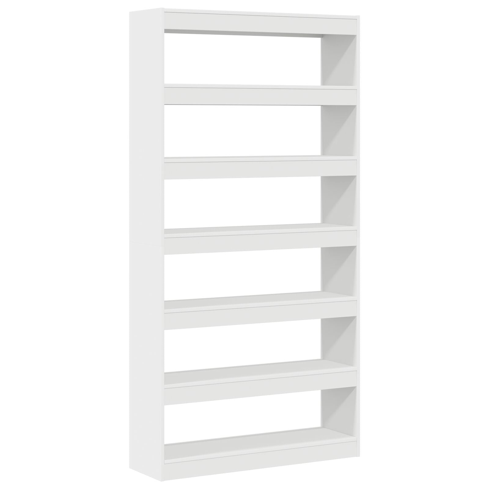 Witte Boekenplank Wit Bewerkt Hout 100 X 30 X 198 Cm Planken