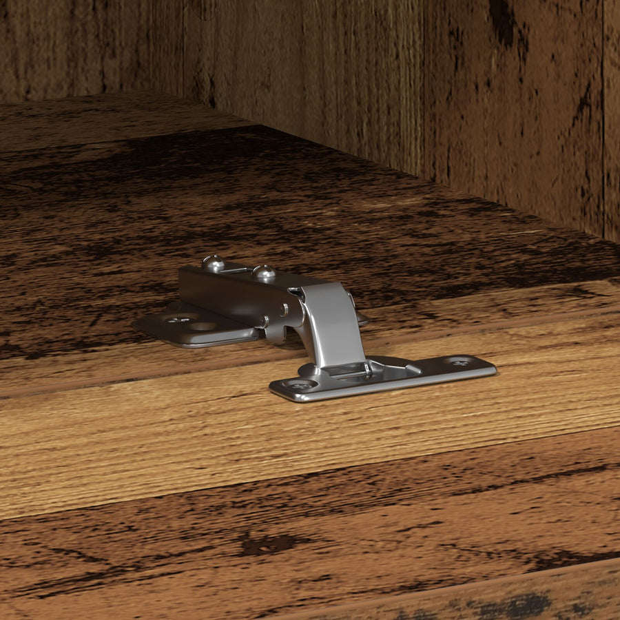 Tv Wandkasten 2 Stuks Gelaagd Hout Oud hout