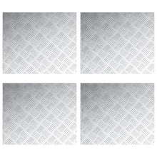 Aluminium Controleplaten 4 Stuks Antislip 60X50 Cm 60 x 50 x 0.3 cm Rechthoekig